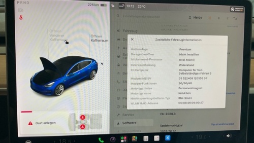 Tesla Model 3 Navi LED Pano Leder Kamera 9
