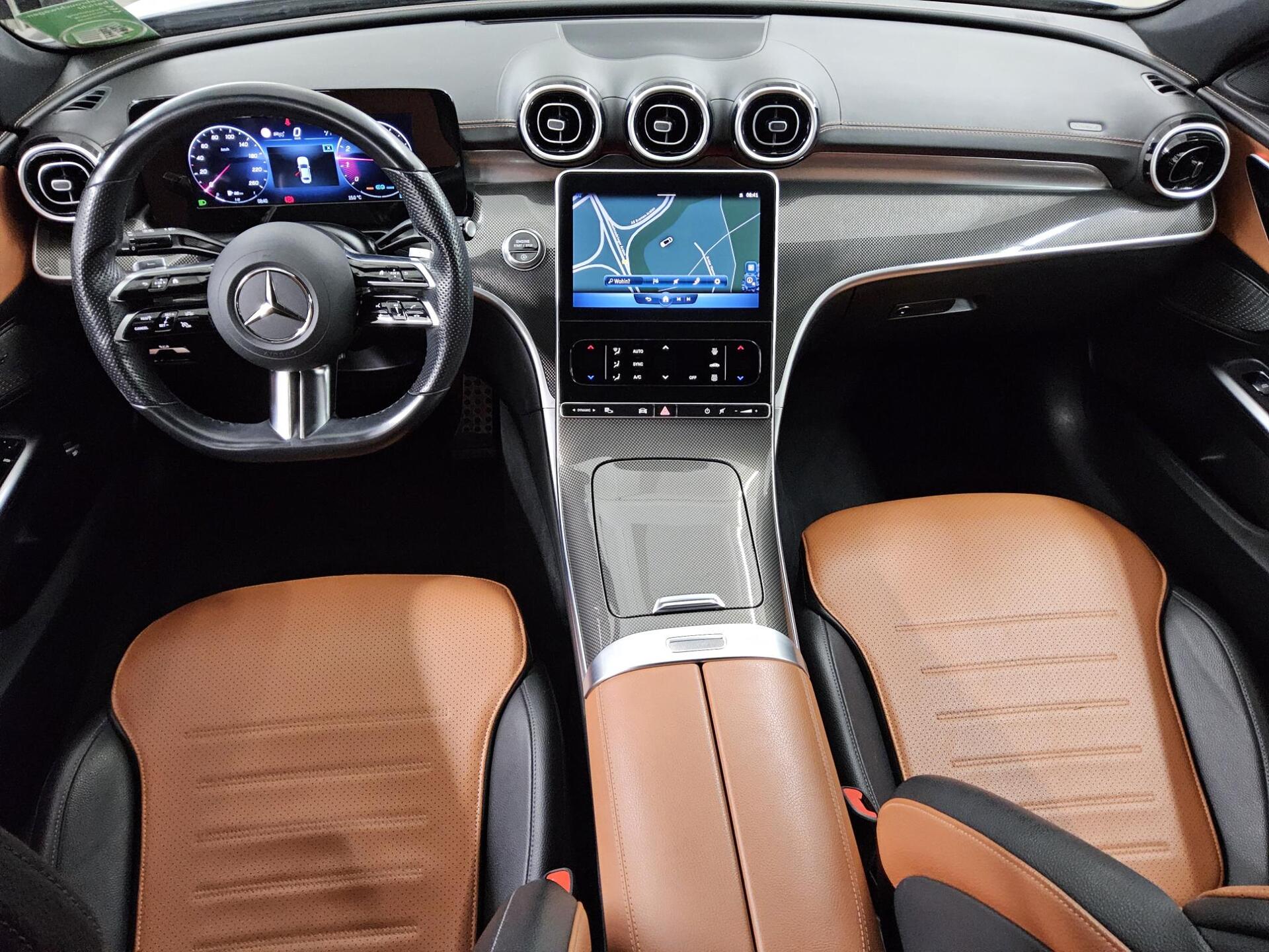 Mercedes-Benz C 200 AMG-Line Leder Navi LED RfK AHK Distronic+ 5