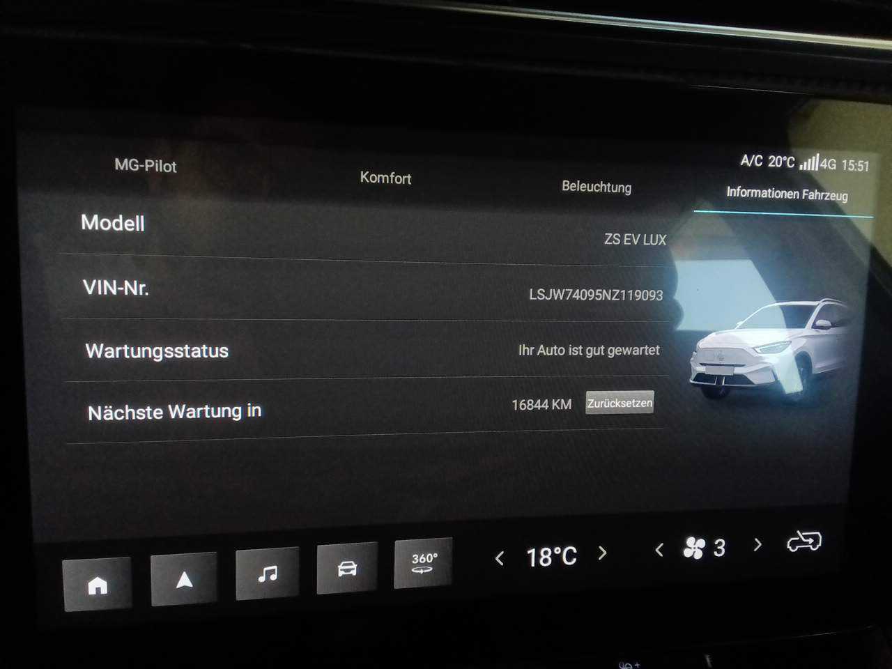 MG ZS Luxury Navi LED Pano Leder 360° 6