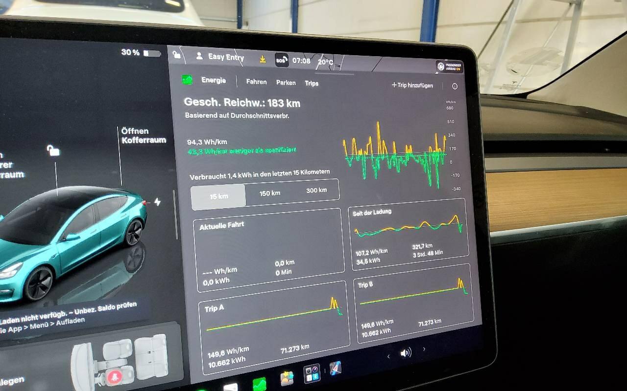 Tesla Model 3 Navi LED Pano Leder RFK 5