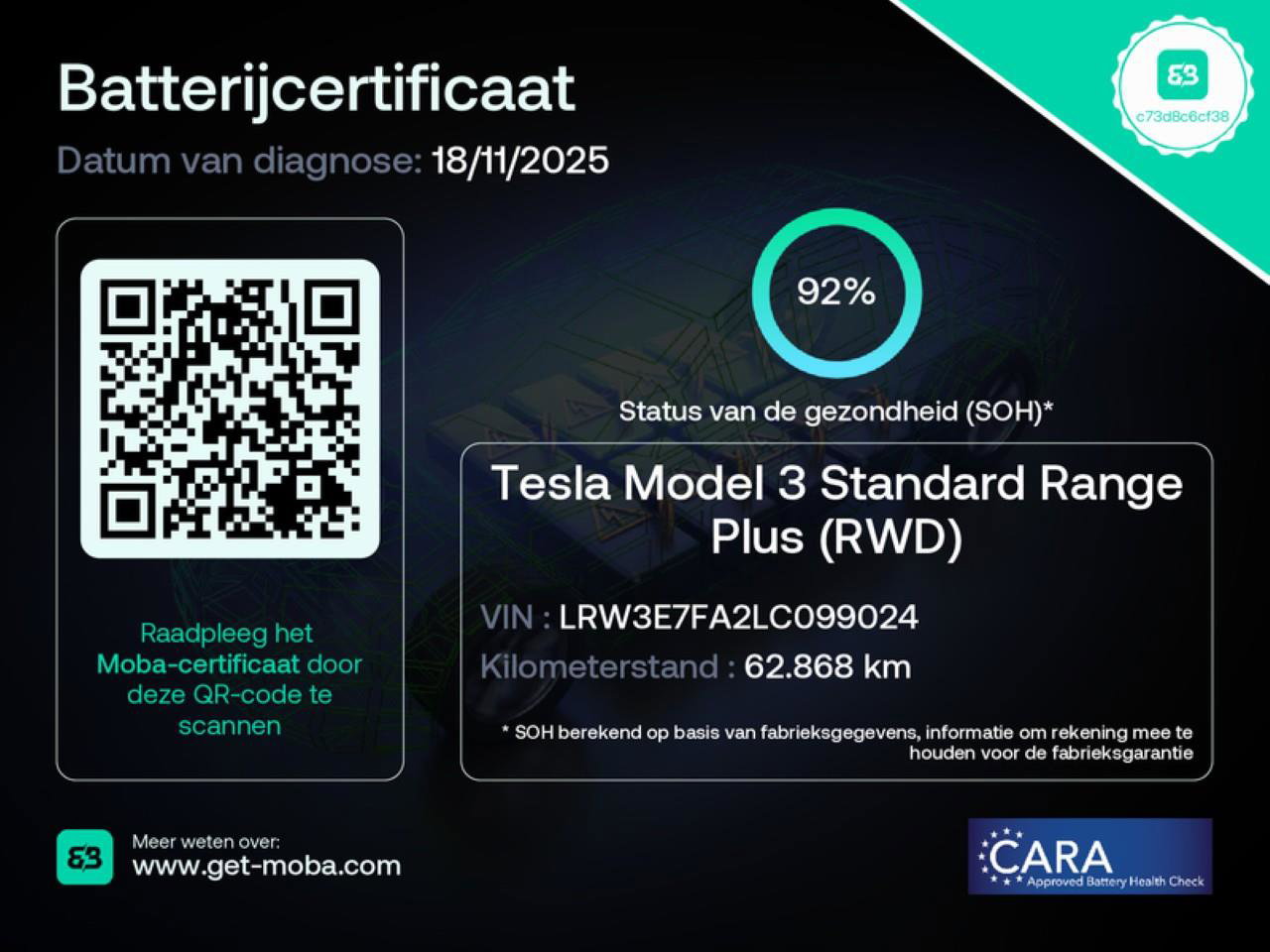 Tesla Model 3 Standard RWD Plus 92% SoH [ LFP ACCU+AUTOPILOT+60 kWh+PREMIUM AUDIO ] 30