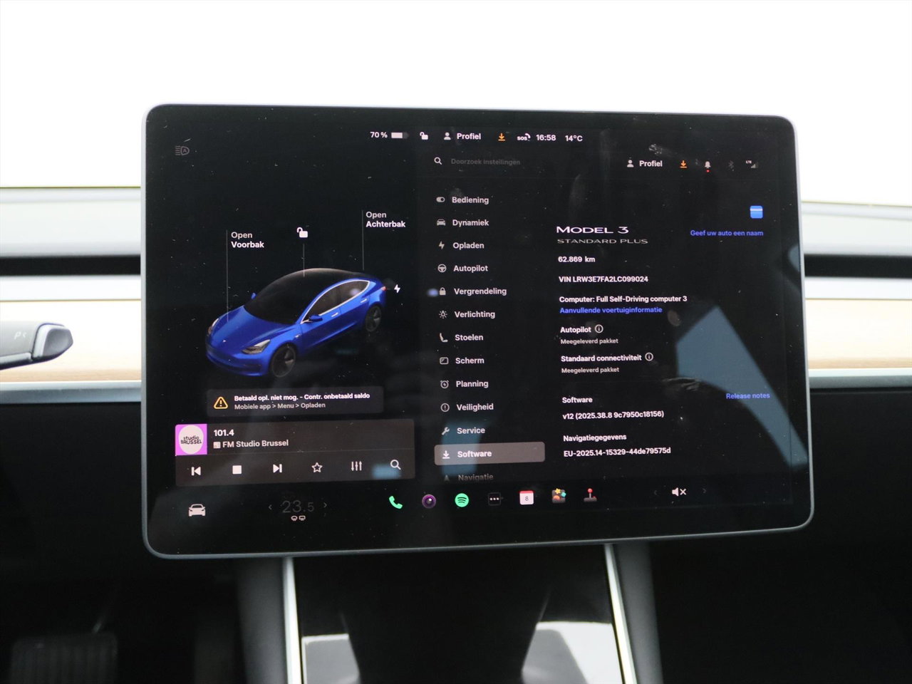 Tesla Model 3 Standard RWD Plus 92% SoH [ LFP ACCU+AUTOPILOT+60 kWh+PREMIUM AUDIO ] 24