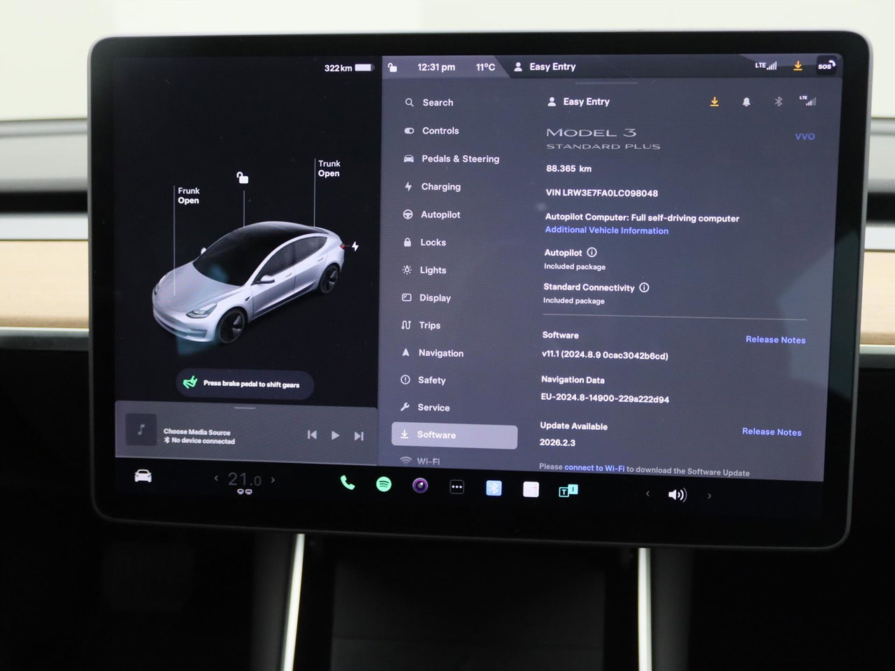 Tesla Model 3 Standard RWD Plus 92% SoH [ LFP-ACCU+AUTOPILOT+60 kWh+PREMIUM AUDIO ] 29