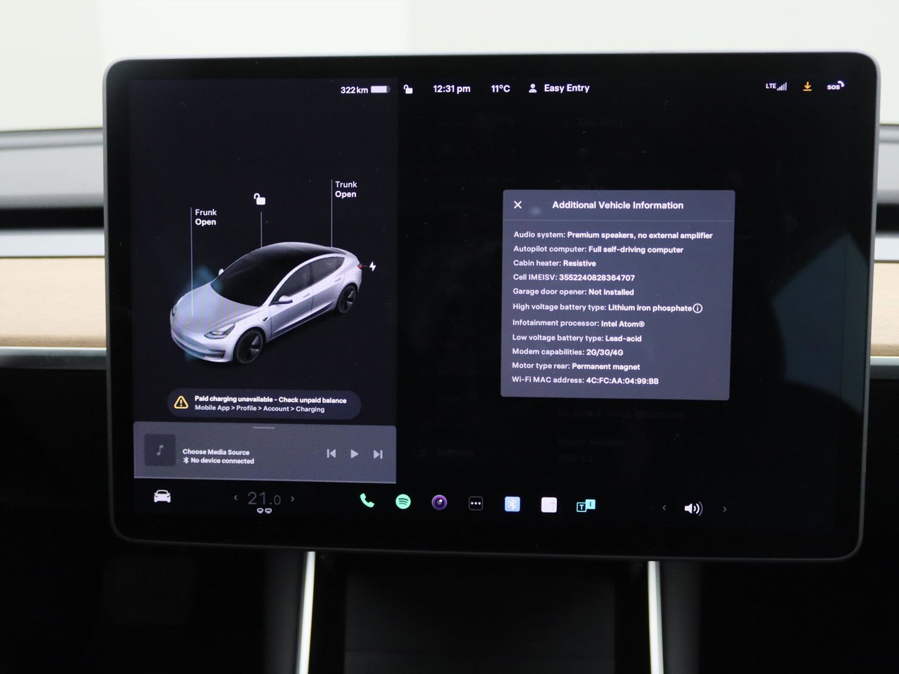 Tesla Model 3 Standard RWD Plus 92% SoH [ LFP-ACCU+AUTOPILOT+60 kWh+PREMIUM AUDIO ] 30