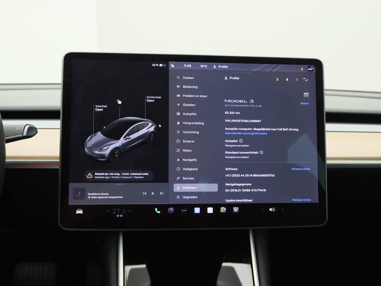 Tesla Model 3 Standard RWD Plus 89% SoH [ LFP ACCU+AUTOPILOT+60 kWh+PREMIUM AUDIO ] 25
