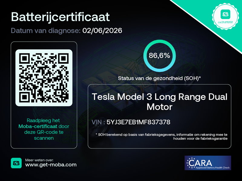 Tesla Model 3 Long-Range AWD 351pk 75 kWh 86.6% SoH [ FACELIFT+WARMTEPOMP+AUTOPILOT+620KM WLTP+PREMIUM AUDIO ] 2