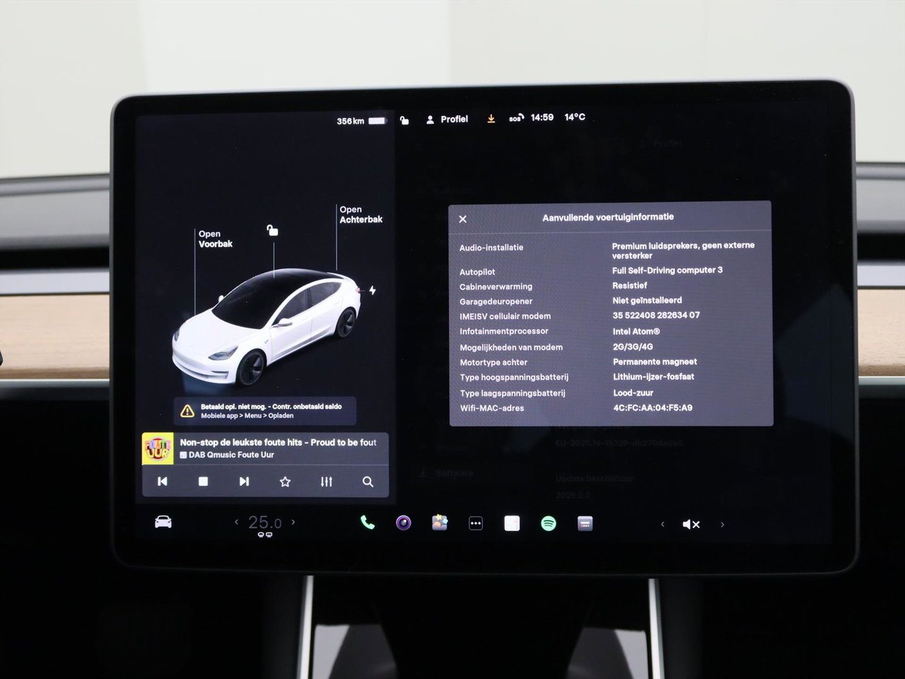 Tesla Model 3 Standard RWD Plus 90% SoH [ LFP-ACCU+AUTOPILOT+60 kWh+PREMIUM AUDIO ] 30