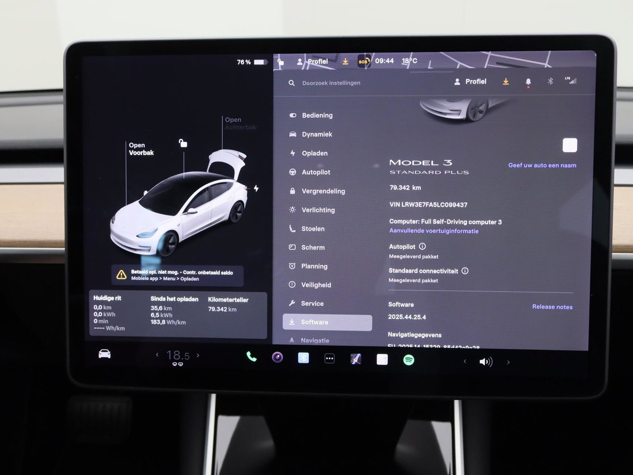 Tesla Model 3 Standard RWD Plus 94% SoH [ LFP-ACCU+AUTOPILOT+60 kWh+PREMIUM AUDIO ] 27