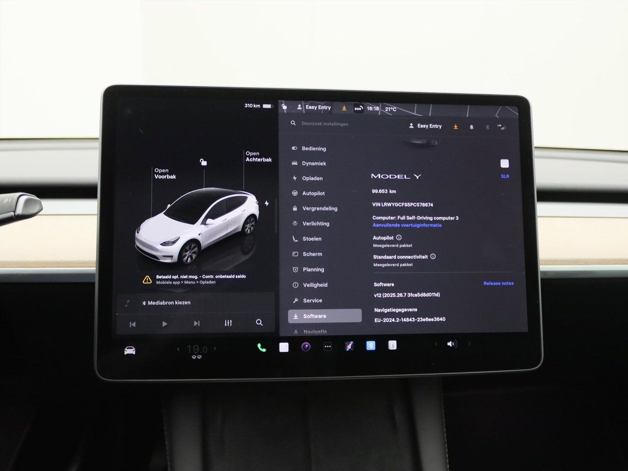 Tesla Model Y Standard RWD Plus 351pk 93% SoH [ LFP ACCU+AUTOPILOT+19 INCH+PREMIUM AUDIO ] 25