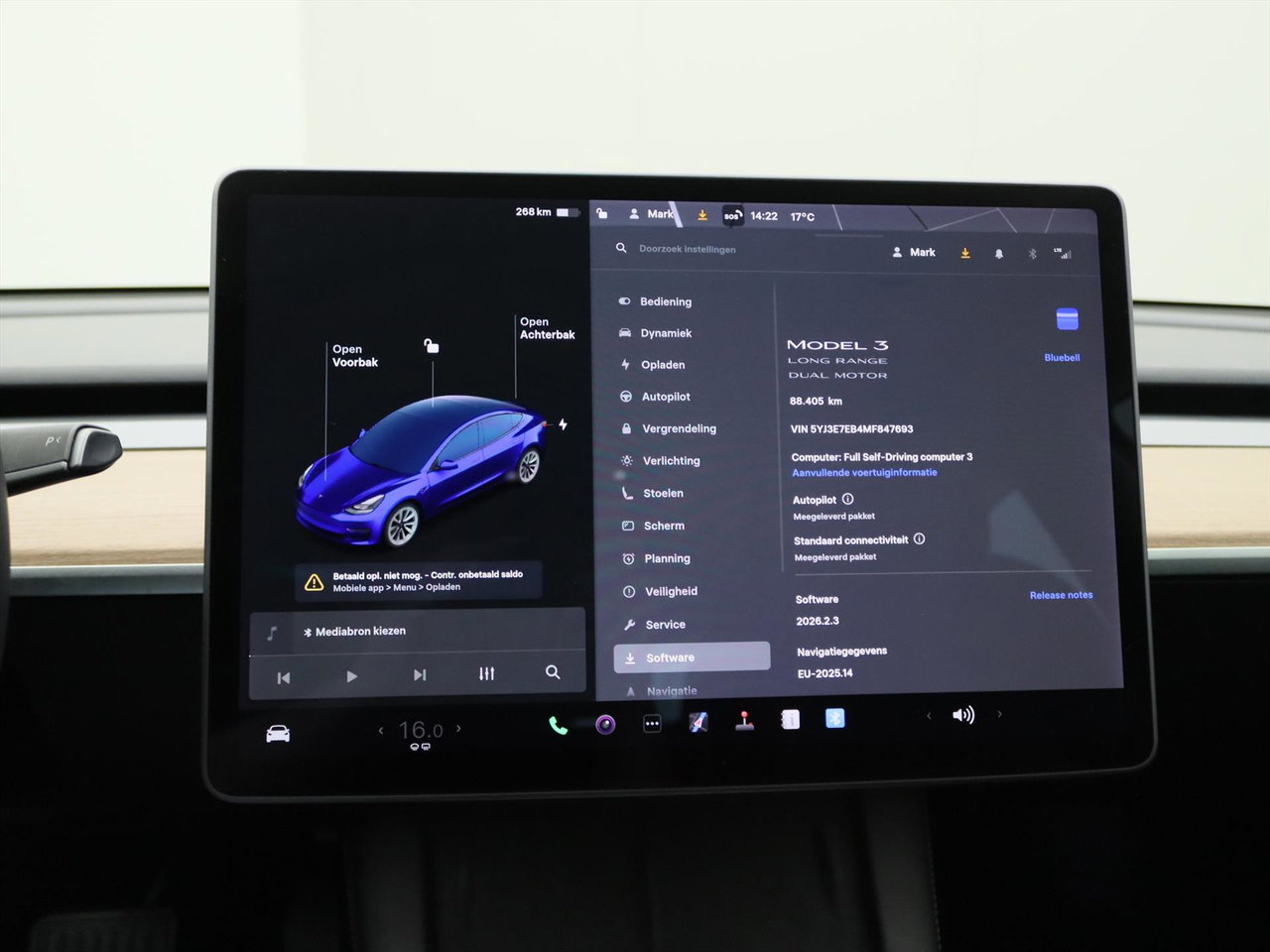 Tesla Model 3 Long-Range AWD 351pk 75 kWh 91.5% SoH FACELIFT [ WARMTEPOMP+AUTOPILOT+620KM WLTP+PREMIUM AUDIO ] 26