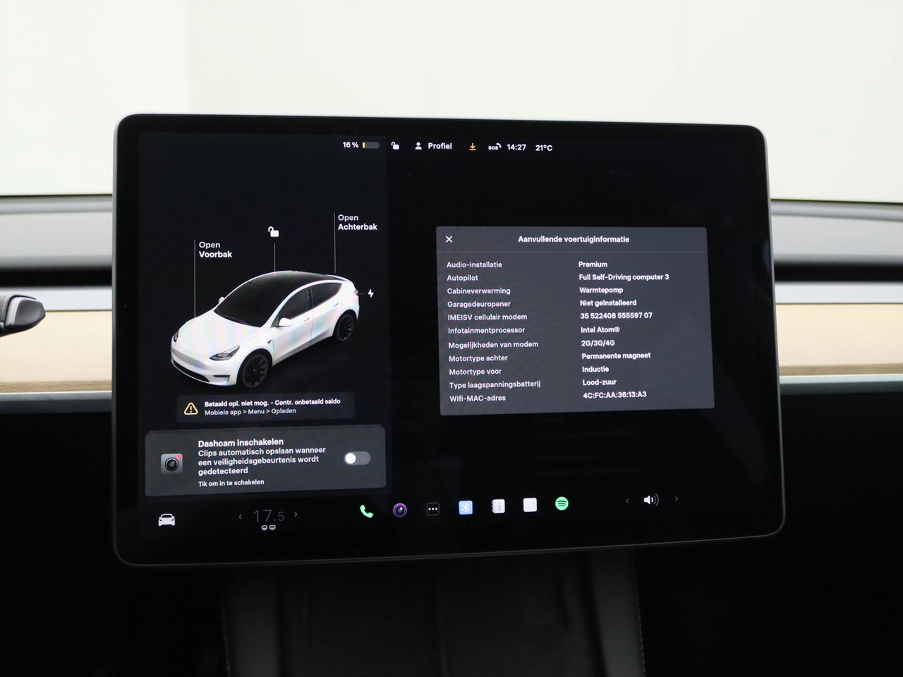 Tesla Model Y Long Range AWD 351pk [ AUTOPILOT+19 INCH+PREMIUM AUDIO ] 26