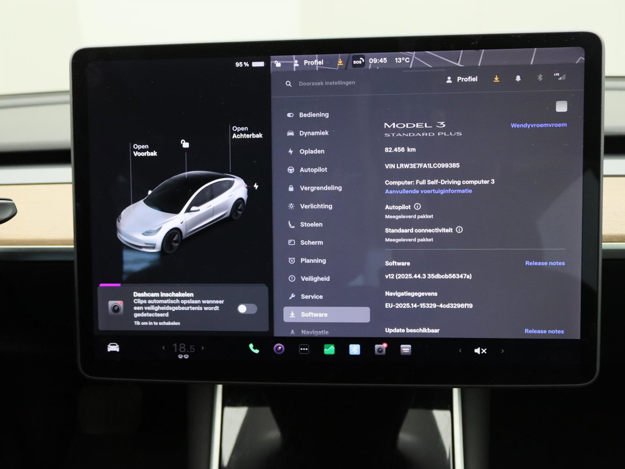 Tesla Model 3 Standard RWD Plus 99% SoH [ LFP ACCU+AUTOPILOT+60 kWh+PREMIUM AUDIO ] 30