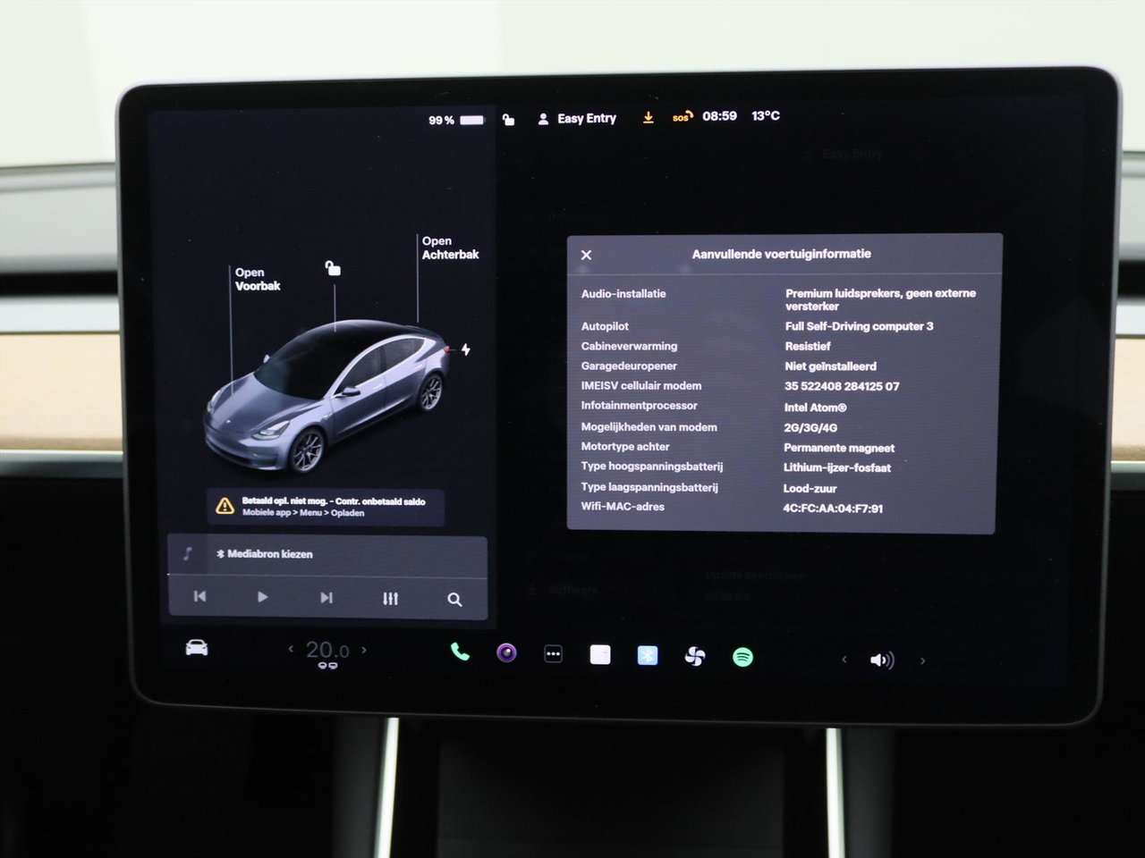 Tesla Model 3 Standard RWD Plus [ LFP-ACCU+AUTOPILOT+60 kWh+PREMIUM AUDIO ] 30