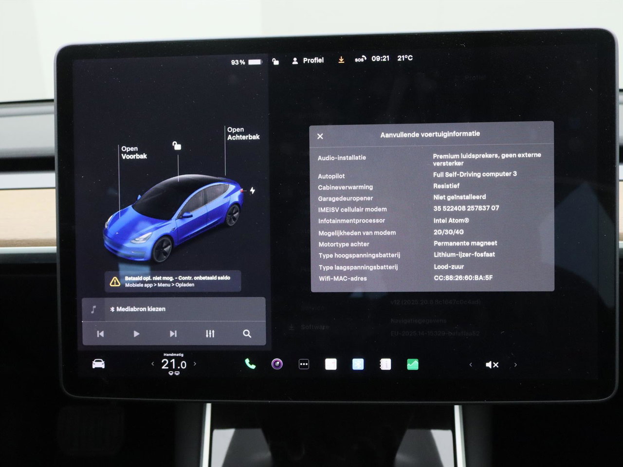 Tesla Model 3 Standard RWD Plus [ LFP-ACCU+AUTOPILOT+60 kWh+PREMIUM AUDIO ] 30