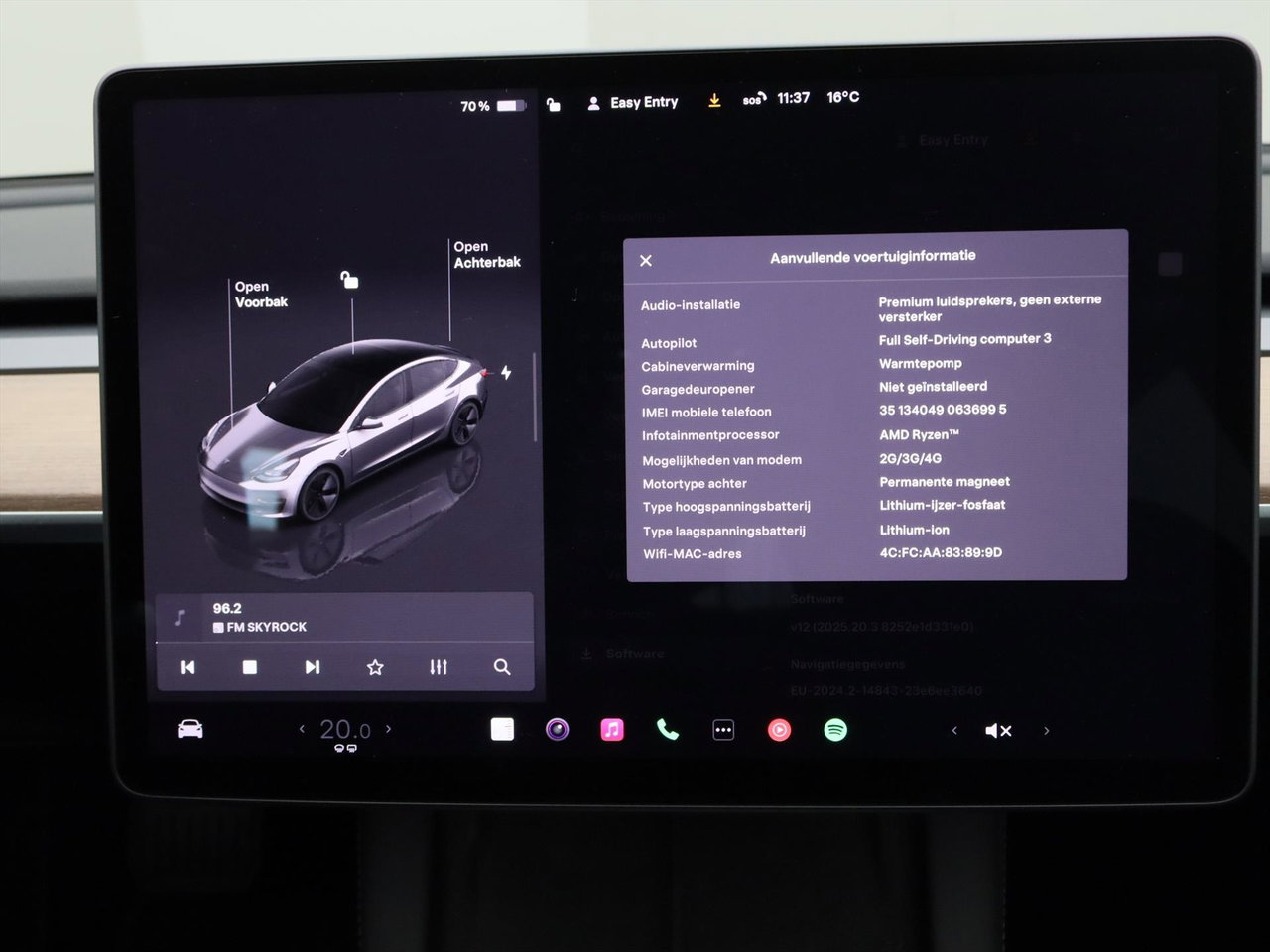 Tesla Model 3 Standard RWD Plus UPGRADE 92,4 % Soh [ AMD RYZEN+LFP-ACCU+WARMTEPOMP+AUTOPILOT+60 kWh+PREMIUM AUDIO ] 28