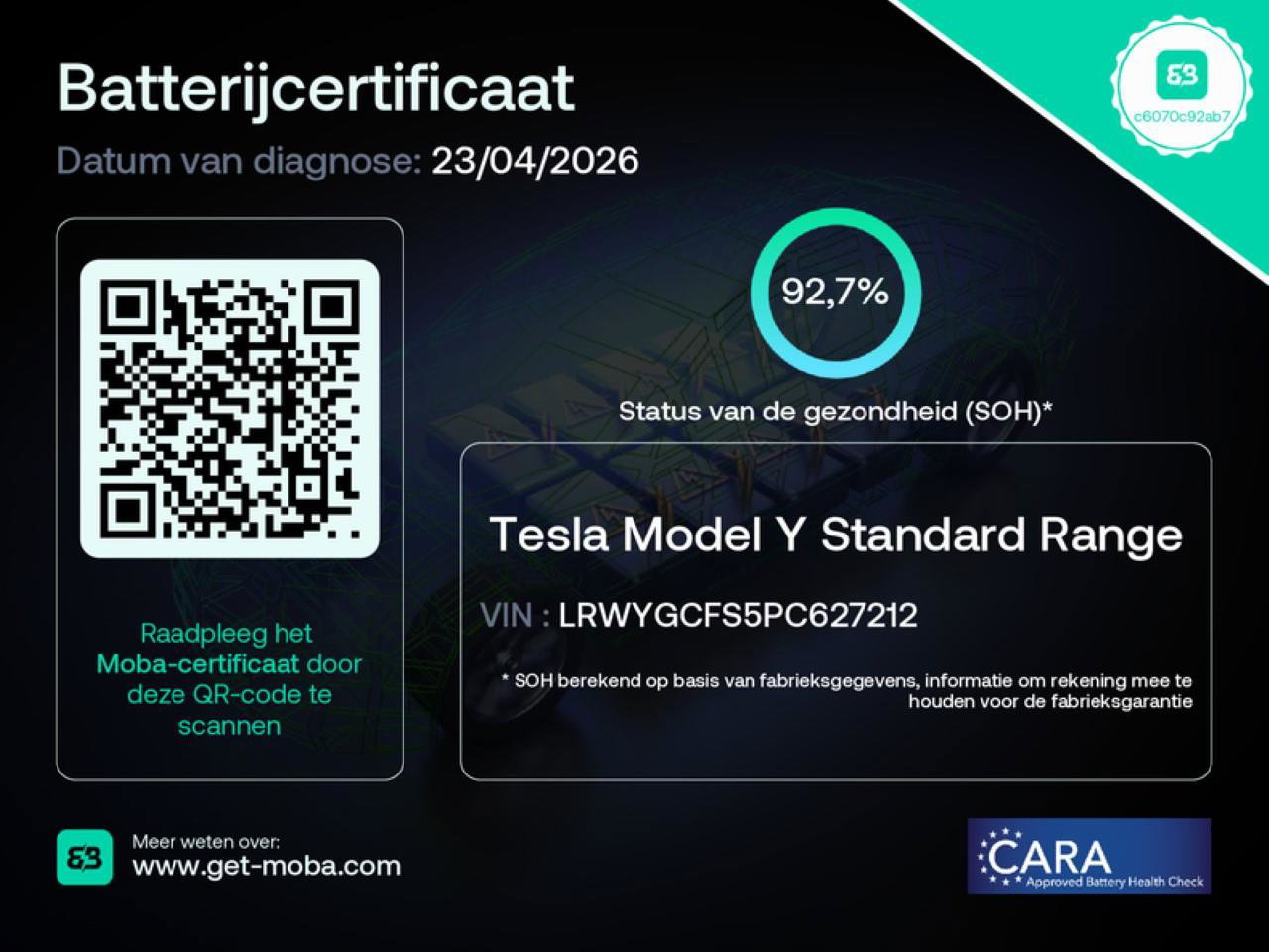 Tesla Model Y Standard RWD Plus 351pk 92.7% SoH [ LFP ACCU+AUTOPILOT+19 INCH+PREMIUM AUDIO ] 2