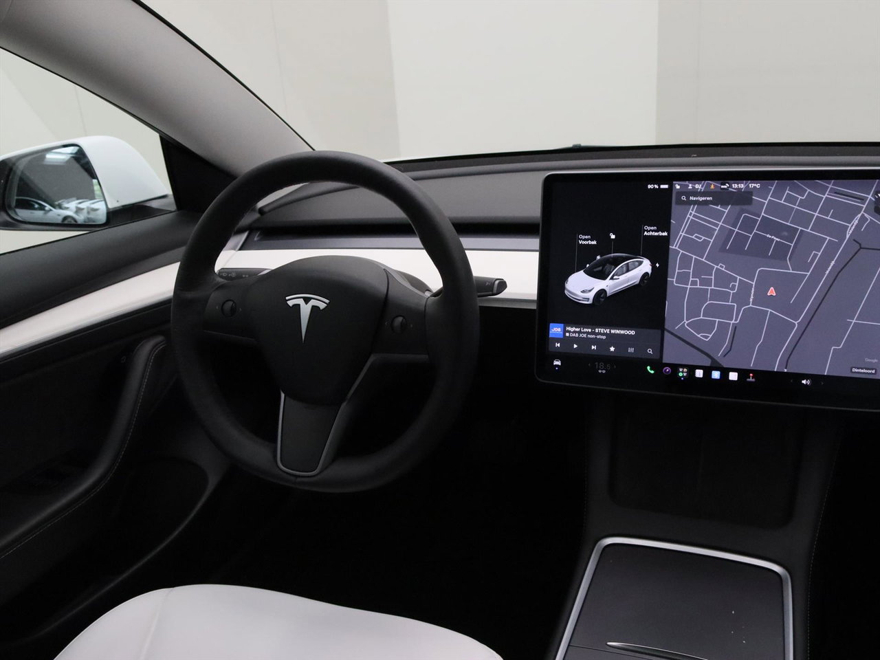 Tesla Model 3 Long-Range AWD 351pk 75 kWh 91.6% SoH FACELIFT [ WIT LEDER+WARMTEPOMP+AUTOPILOT ] 17