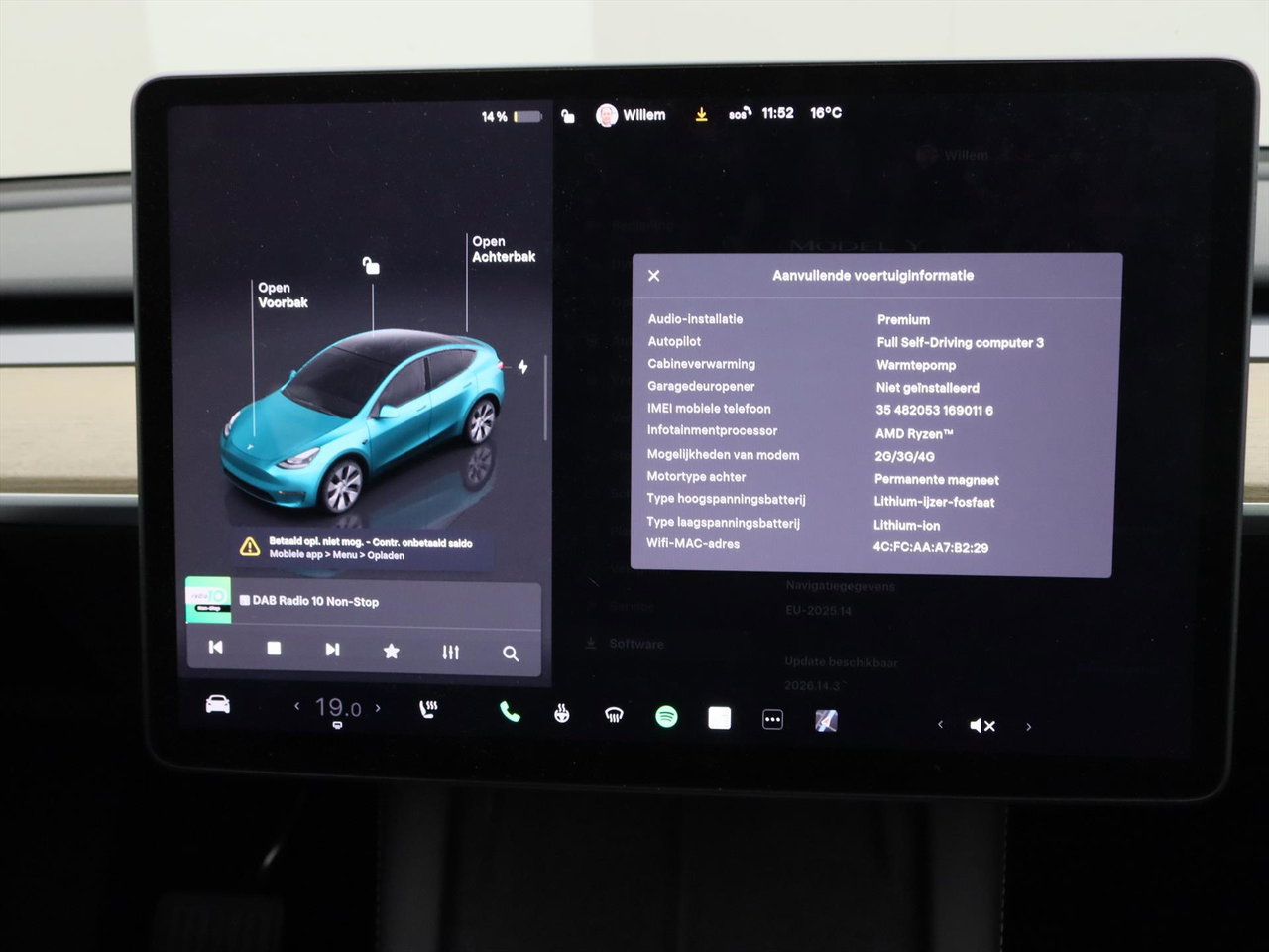 Tesla Model Y Standard RWD Plus 351pk AMD RYZEN [ LFP ACCU+FSD+19 INCH+PREMIUM AUDIO ] 26