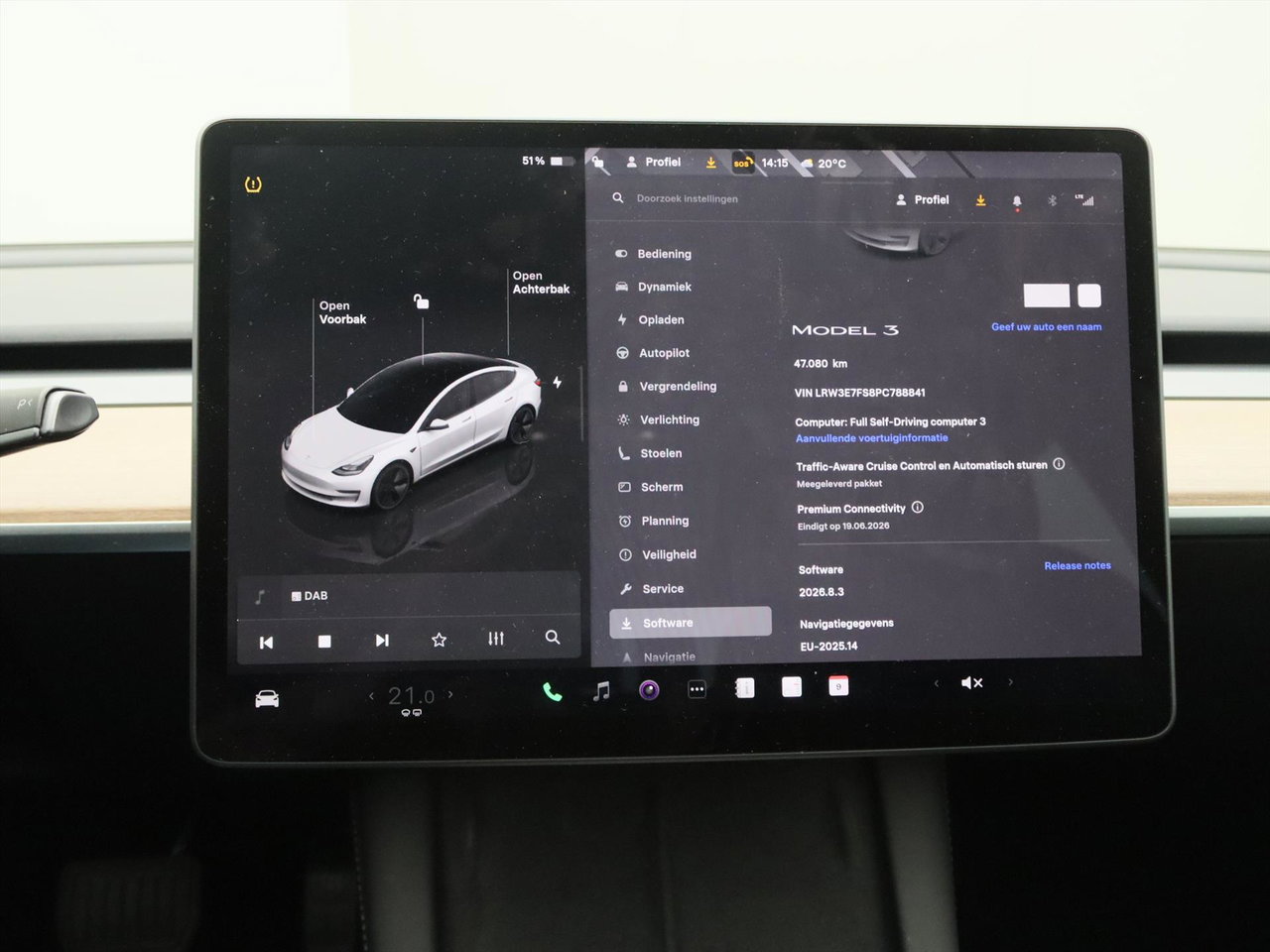 Tesla Model 3 Standard RWD Plus 95.4% SoH UPGRADE [ RYZEN AMD+LFP ACCU+AUTOPILOT+60 kWh+PREMIUM AUDIO ] 27