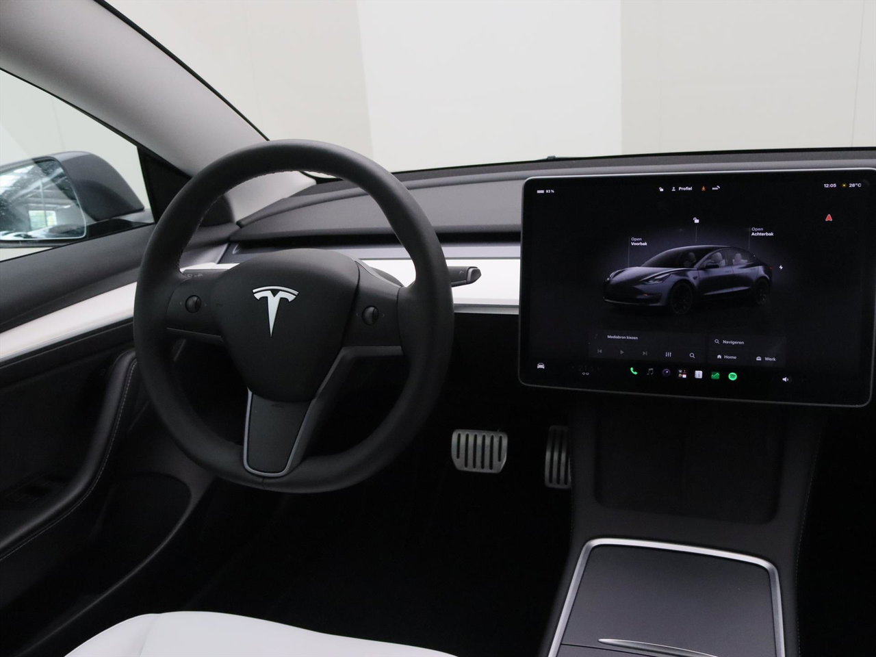 Tesla Model 3 Performance AWD 486pk 75 kWh 94.4% SoH UPGRADE [ WIT LEDER+WARMTEPOM+AMD RYZEN+AUTOPILOT ] 19