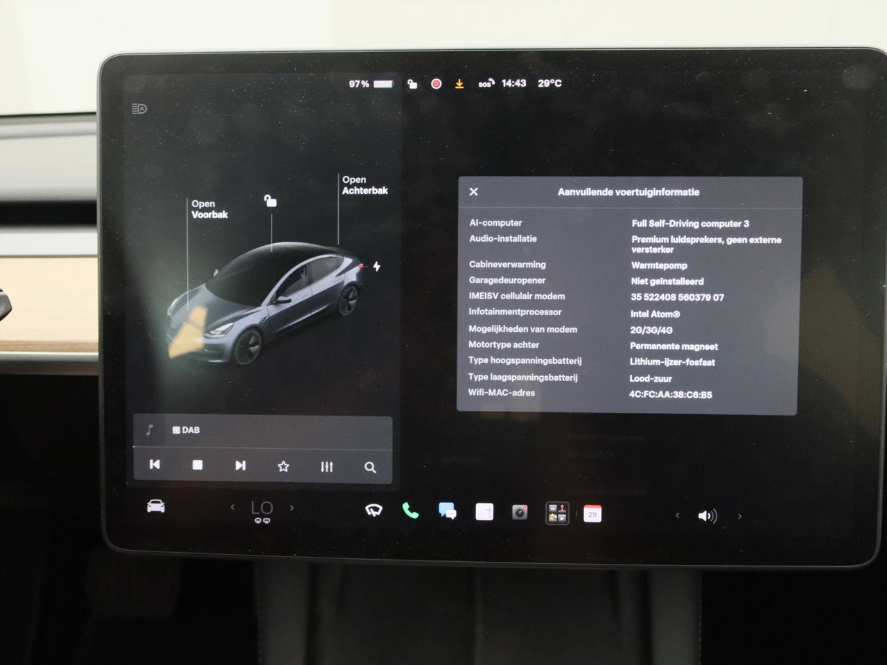 Tesla Model 3 Standard RWD Plus FACELIFT 93% SoH [ LFP-ACCU+WARMTEPOMP+AUTOPILOT+60 kWh+PREMIUM AUDIO ] 30