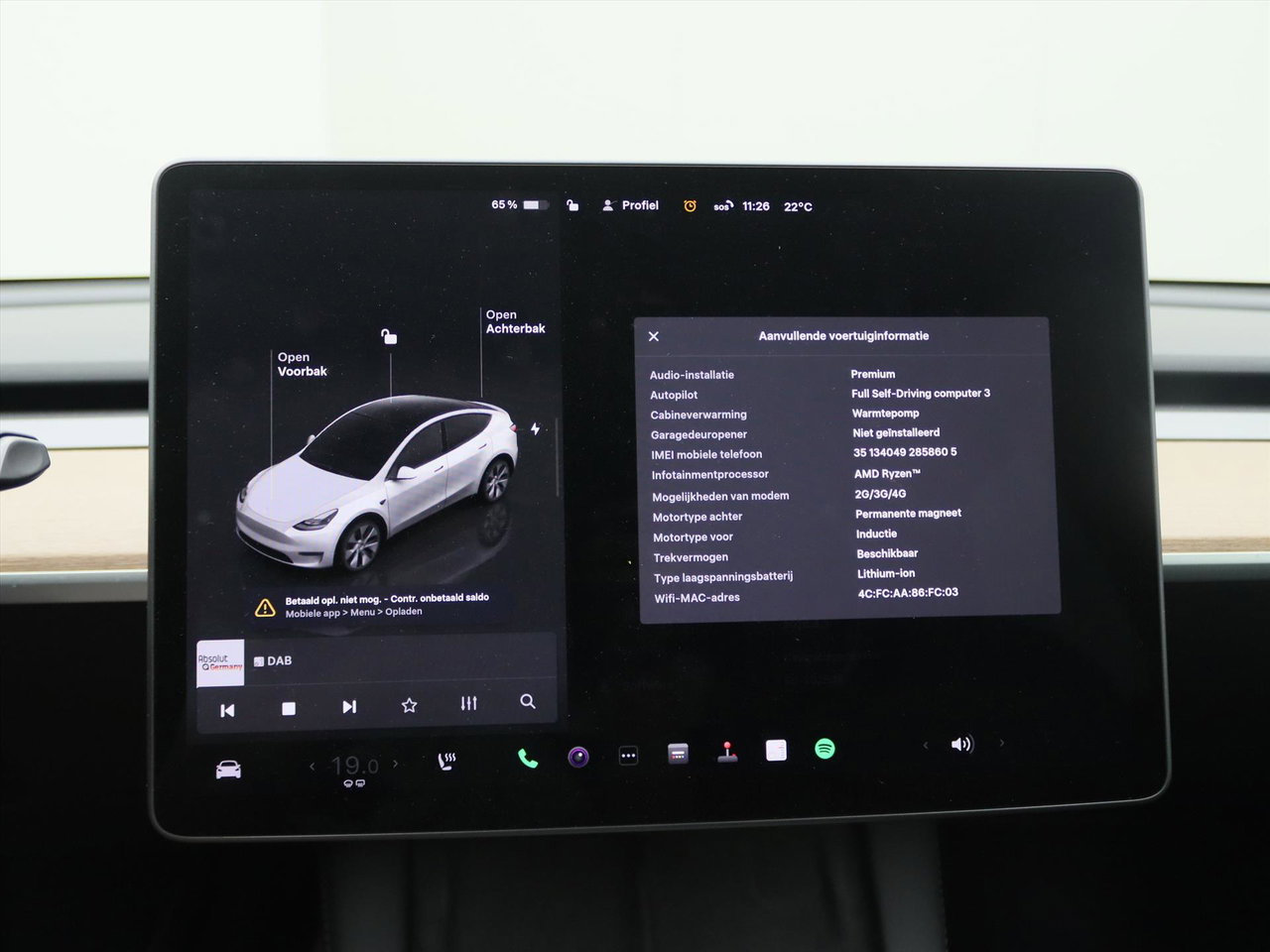 Tesla Model Y Long-Range AWD 351pk 75 kWh [ AMD RYZEN+AUTOPILOT+19 INCH+533KM WLTP+PREMIUM AUDIO ] 24
