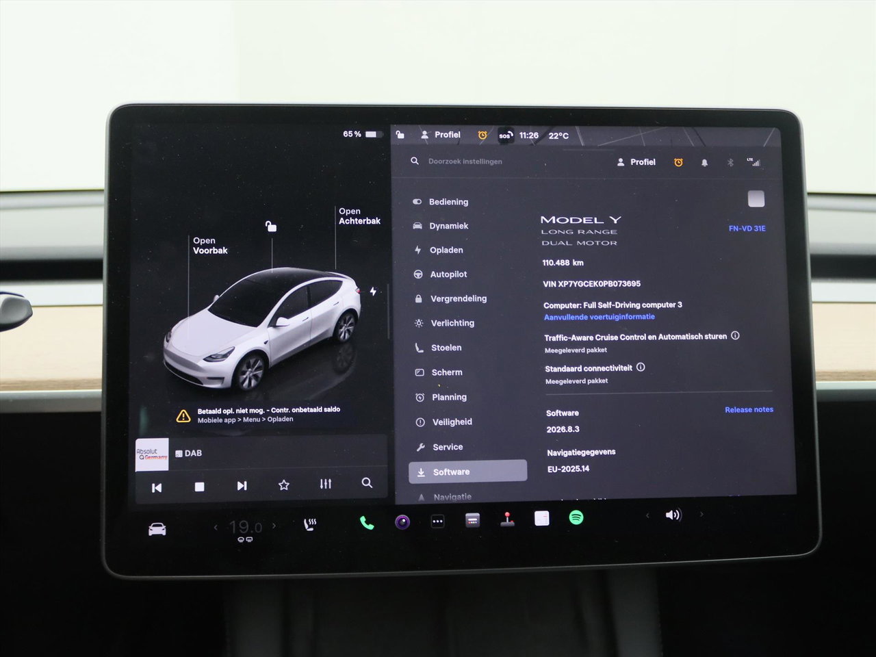 Tesla Model Y Long-Range AWD 351pk 75 kWh [ AMD RYZEN+AUTOPILOT+19 INCH+533KM WLTP+PREMIUM AUDIO ] 23