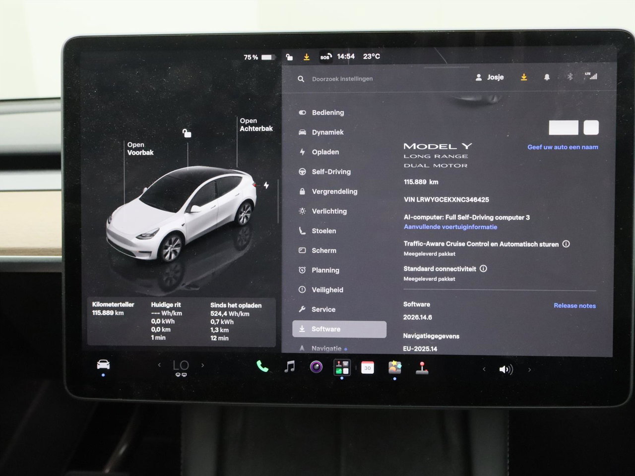 Tesla Model Y Long Range AWD 75kWh 351pk 91.3% SoH AMD RYZEN [ AUTOPILOT+19 INCH+PREMIUM AUDIO ] 30