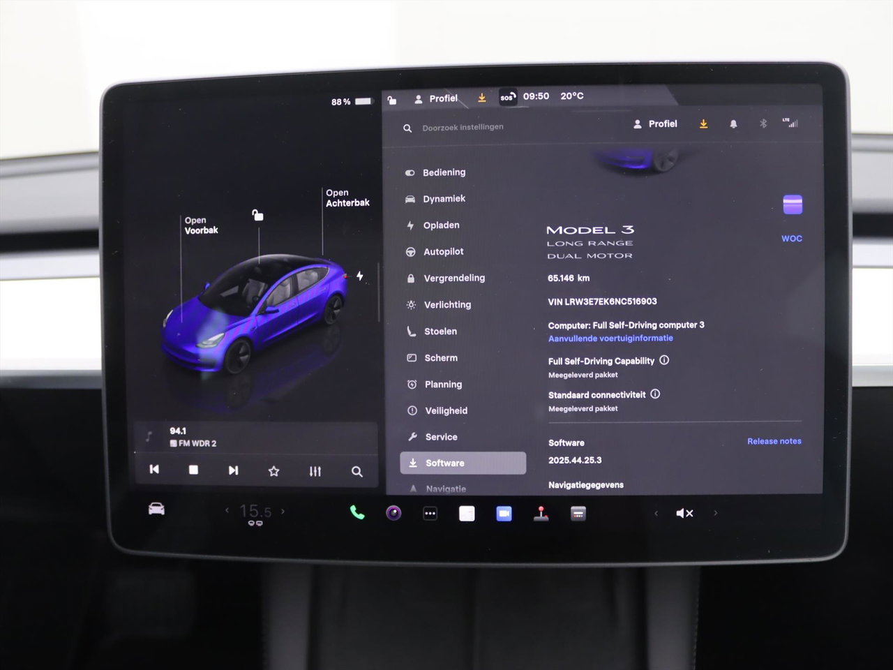 Tesla Model 3 Long-Range AWD 351pk 75 kWh [ FACELIFT+WARMTEPOMP+FSD+620KM WLTP+PREMIUM AUDIO ] 30