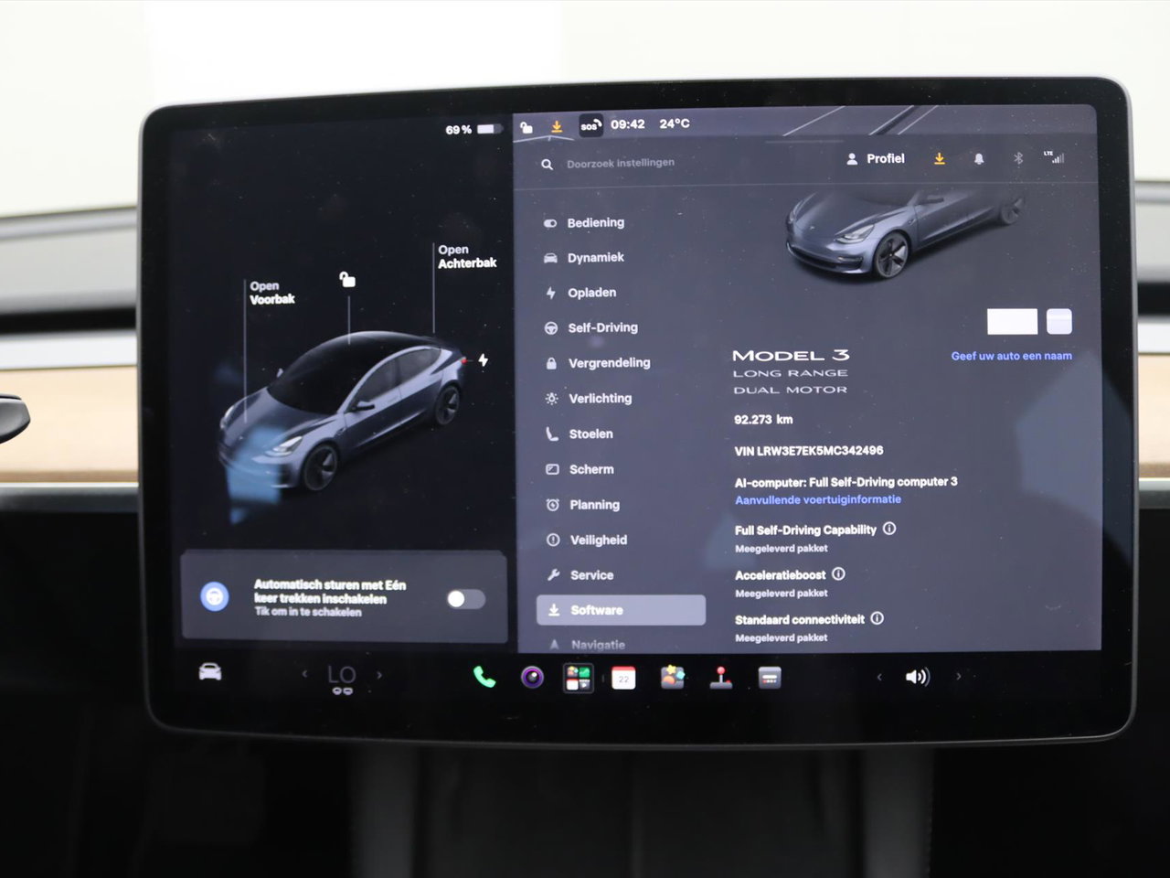 Tesla Model 3 Long-Range AWD 351pk 75 kWh 92% SoH FACELIFT [ FSD+TREKHAAK+WARMTEPOMP+620KM WLTP+PREMIUM AUDIO ] 26