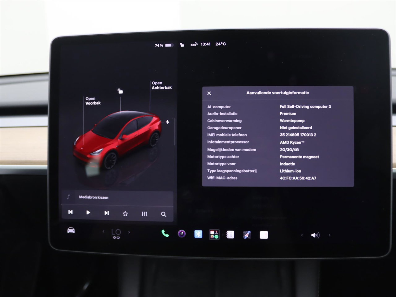 Tesla Model Y Long Range AWD 75kWh 351pk AMD RYZEN 92,2% SoH [ AUTOPILOT+20 INCH+PREMIUM AUDIO ] 29