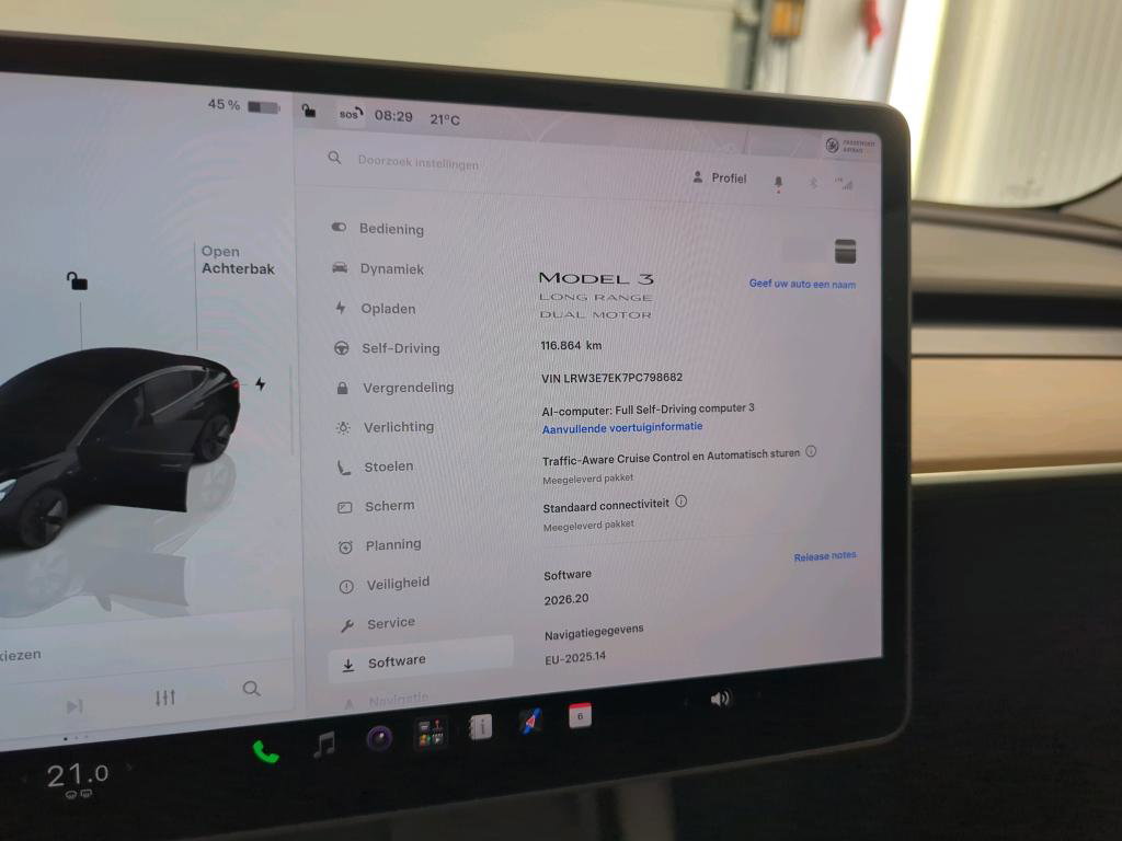 Tesla Model 3 Long-Range AWD 351pk 75 kWh UPGRADE 93,5% SoH [ RYZEN AMD+WARMTEPOMP+AUTOPILOT ] 22