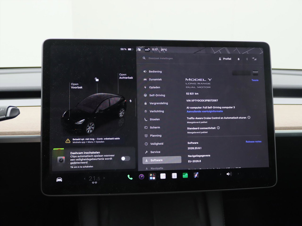 Tesla Model Y Long Range AWD 75kWh 351pk 94.2% SoH AMD RYZEN [ TREKHAAK+AUTOPILOT+19 INCH+PREMIUM AUDIO ] 26
