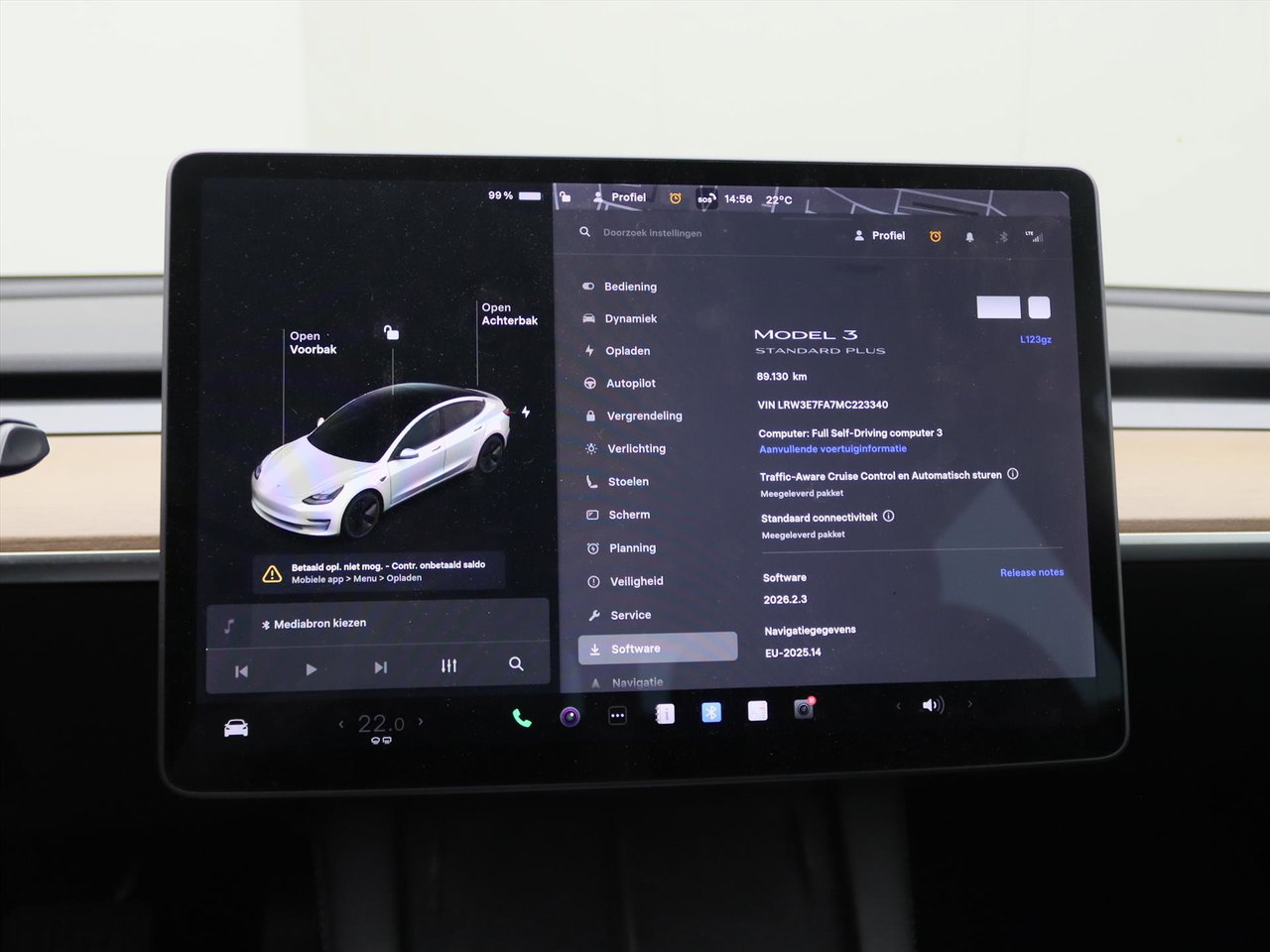 Tesla Model 3 Standard RWD Plus FACELIFT [ LFP-ACCU+WARMTEPOMP+AUTOPILOT+60 kWh+PREMIUM AUDIO ] 22