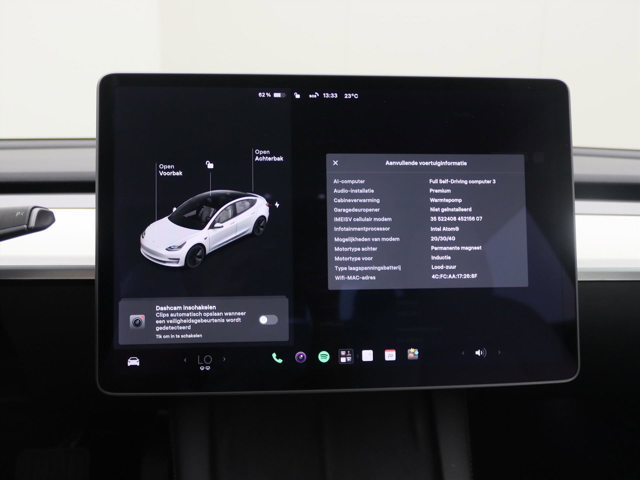 Tesla Model 3 Long-Range AWD 351pk 75 kWh FACELIFT 88,4% SoH [ WIT LEDER+WARMTEPOMP+ENHANCED AUTOPILOT+620KM WLTP+PREMIUM AUDIO ] 27