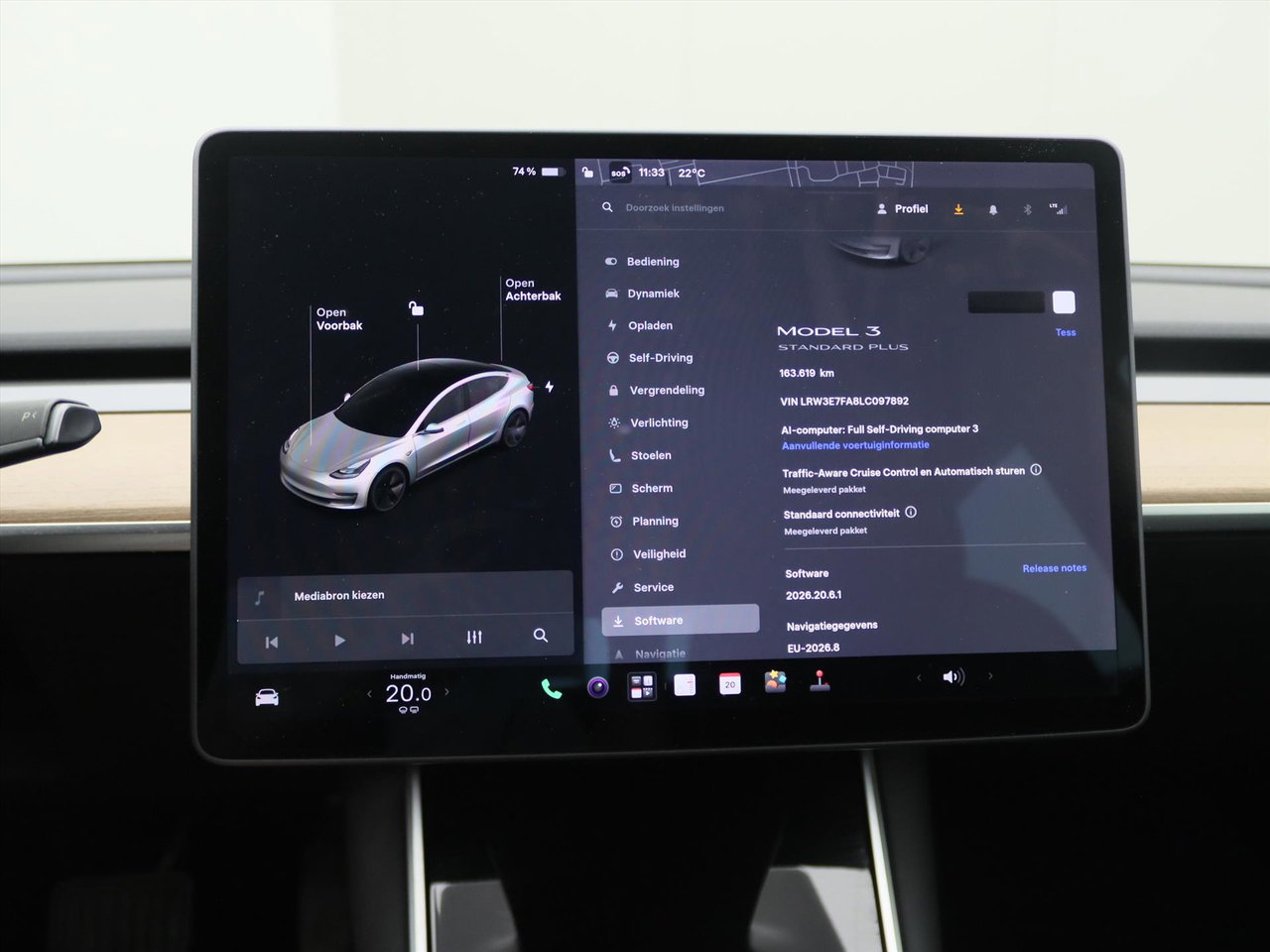 Tesla Model 3 Standard RWD Plus 89.6% SoH [ LFP ACCU+AUTOPILOT+60 kWh+PREMIUM AUDIO ] 25
