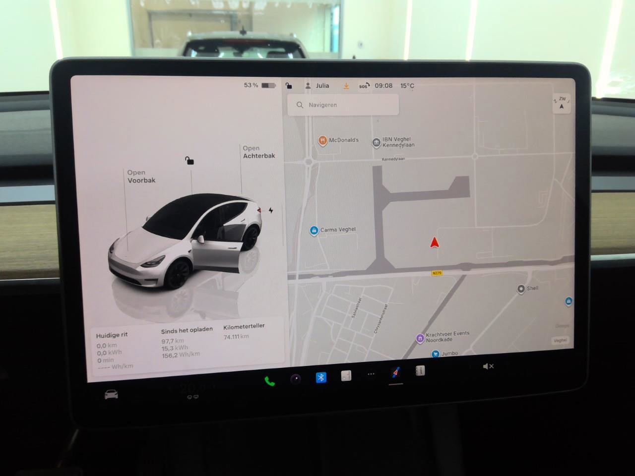 Tesla Model Y Long Range AWD 75kWh 351pk 94.8% SoH [ AMD RYZEN+AUTOPILOT+20 INCH+PREMIUM AUDIO ] 15