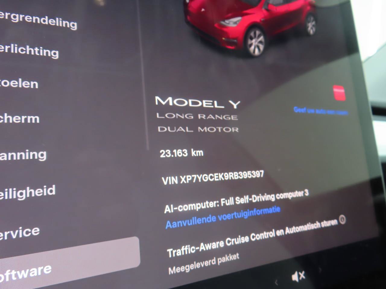 Tesla Model Y Long Range 345pk AWD 97% SoH [ CHERRY+WIT LEDER+AMD RYZEN+PREMIUM AUDIO ] 7