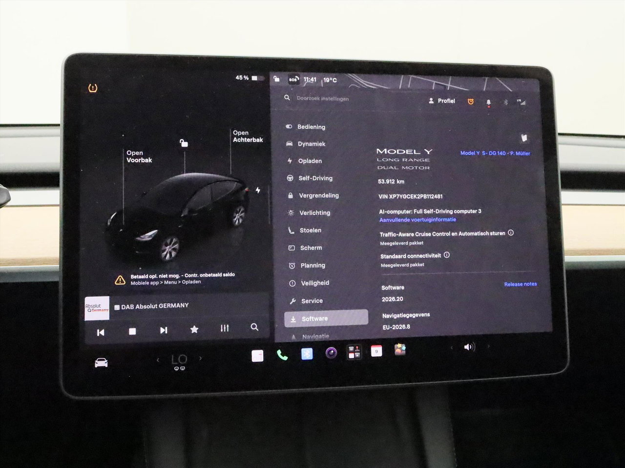 Tesla Model Y Long Range AWD 75kWh 351pk 93.4% SoH [ AMD RYZEN+AUTOPILOT+19 INCH+PREMIUM AUDIO ] 28