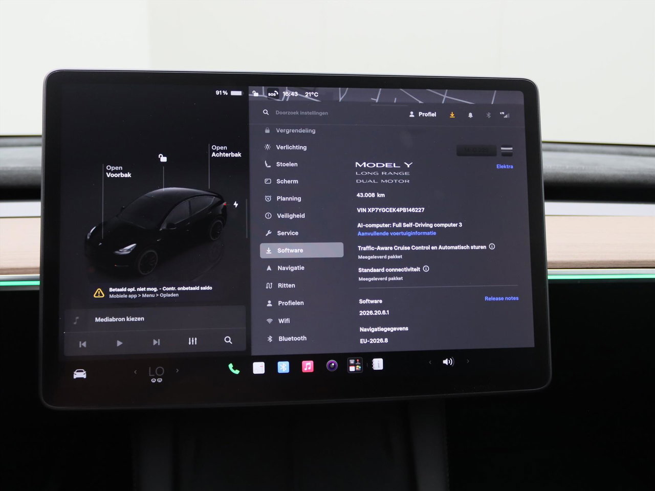 Tesla Model Y Long Range AWD 75kWh 351pk 94.7% SoH [ COCKPIT+AMD RYZEN+AUTOPILOT+19 INCH+PREMIUM AUDIO ] 30