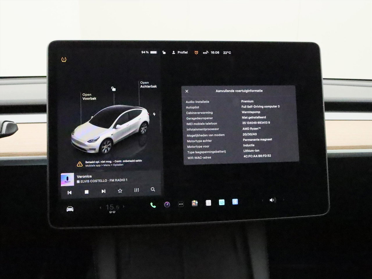 Tesla Model Y Long Range AWD 75kWh 351pk 94.2% SoH [ AMD RYZEN+AUTOPILOT+19 INCH+PREMIUM AUDIO ] 29