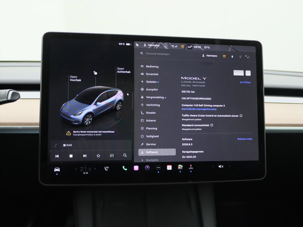 Tesla Model Y Long Range AWD 75kWh 351pk 91.8% SoH [ AMD RYZEN+AUTOPILOT+19 INCH+PREMIUM AUDIO ] 28