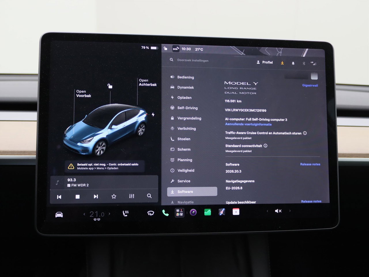 Tesla Model Y Long Range AWD 75kWh 351pk 89.7% SoH [ AUTOPILOT+19 INCH+PREMIUM AUDIO ] 28