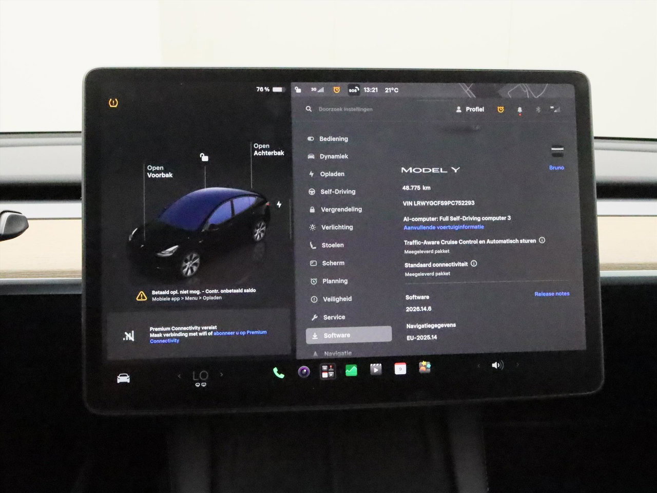 Tesla Model Y Standard RWD Plus 96.1% SoH [ AMD RYZEN+LFP-ACCU+WARMTEPOMP+AUTOPILOT ] 27