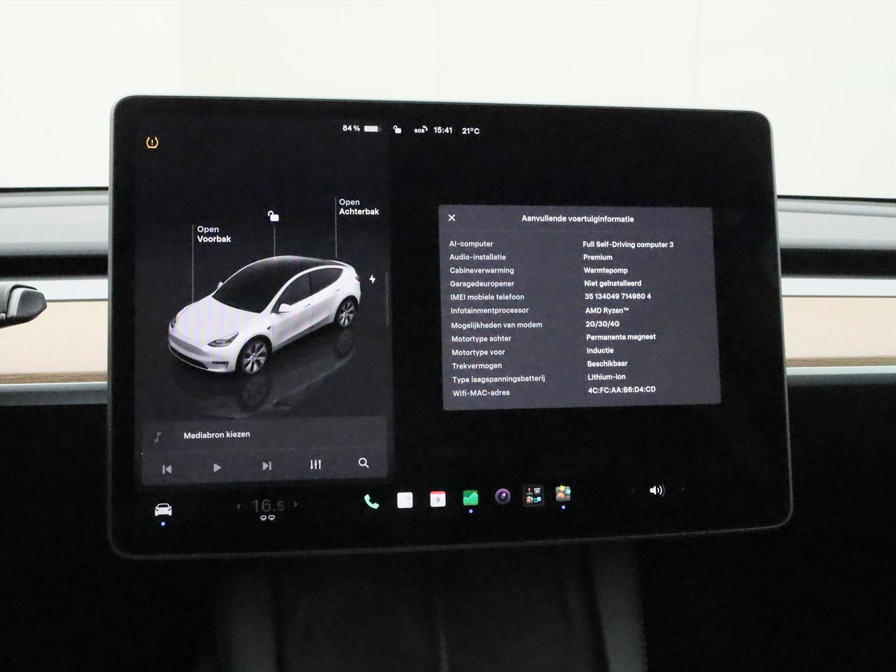 Tesla Model Y Long Range AWD 75kWh 351pk 92.8% SoH [ TREKHAAK+AMD RYZEN+AUTOPILOT+19 INCH ] 22