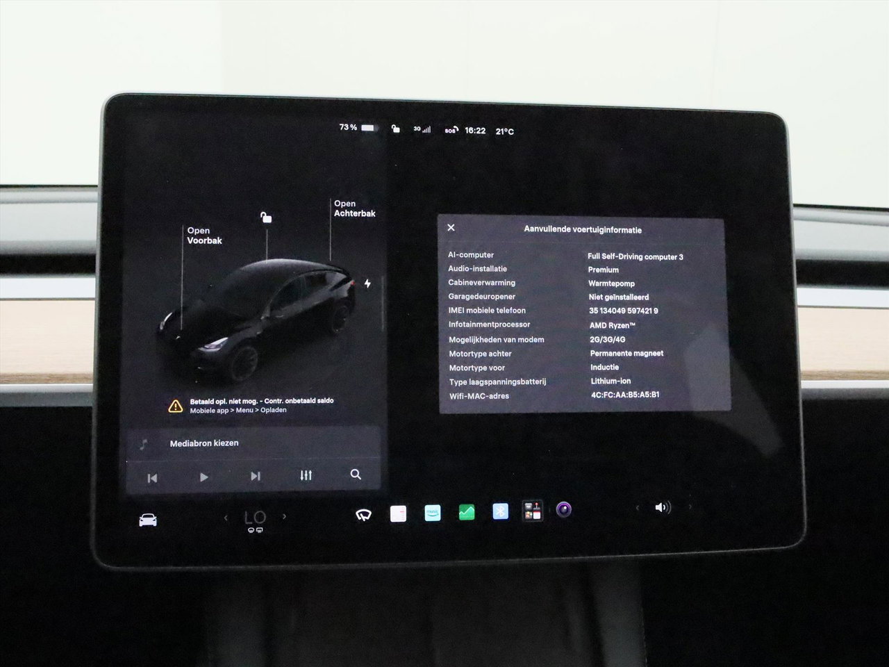 Tesla Model Y Long Range AWD 75kWh 351pk 93% SoH [ AMD RYZEN+AUTOPILOT+20 INCH+PREMIUM AUDIO ] 28