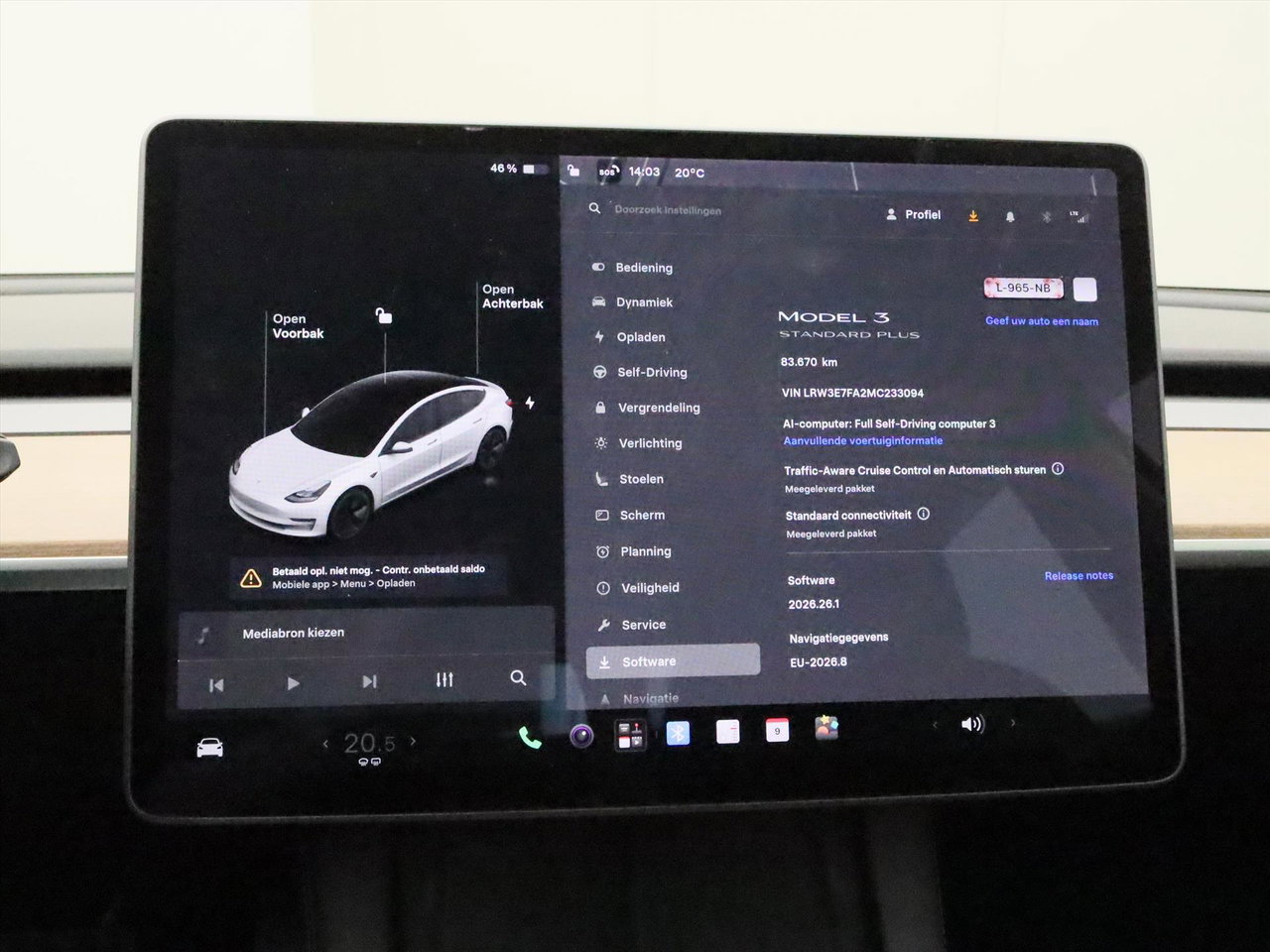 Tesla Model 3 Standard RWD Plus FACELIFT 90,3% SoH [ LFP-ACCU+WARMTEPOMP+AUTOPILOT+60 kWh+PREMIUM AUDIO ] 27