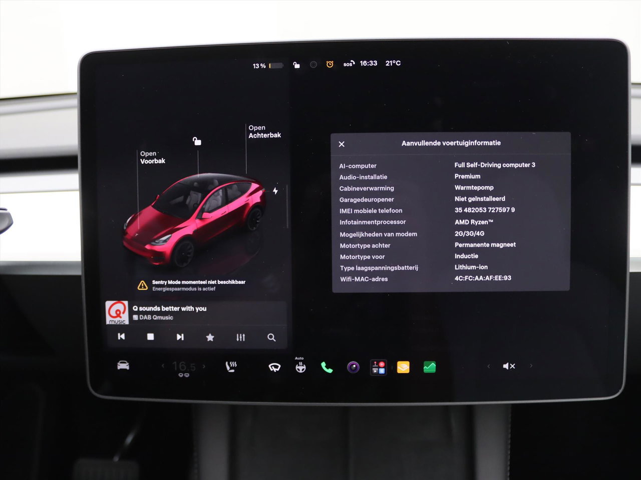 Tesla Model Y Long Range AWD 75kWh 351pk 90.5% SoH [CHERRY RED+FSD+WIT LEDER+ AMD RYZEN+AUTOPILOT+20 INCH ] 30