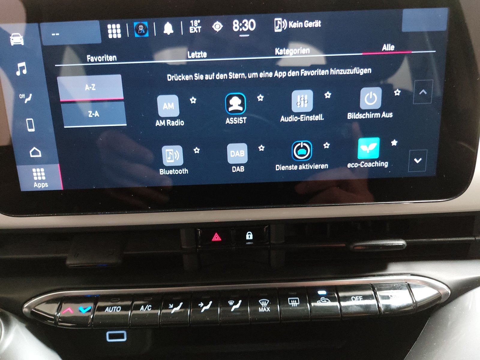 Fiat 500 NAVI LED SPURHALTE AMBIENTE 20
