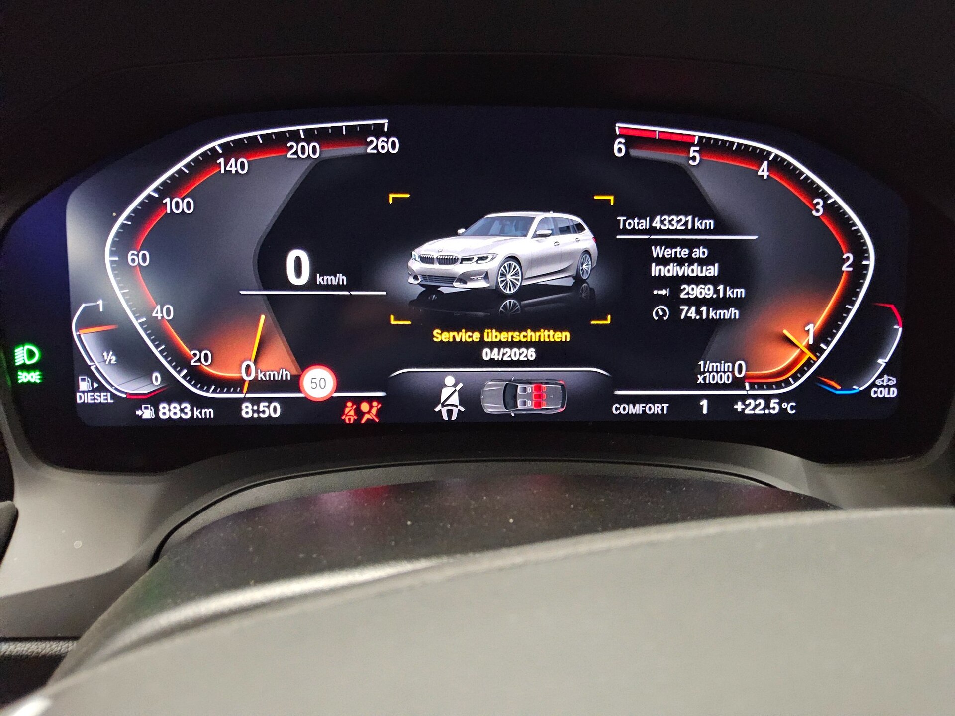 BMW 318d Touring Advantage T-Leder Navi LED LC Prof. 5